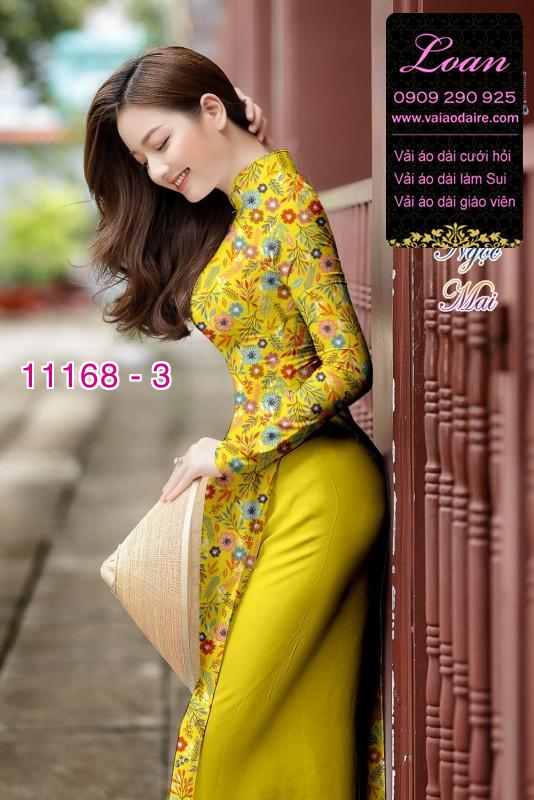 Vải áo dài hoa nhí