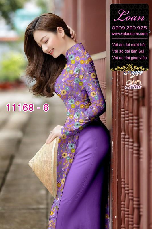 Vải áo dài hoa nhí