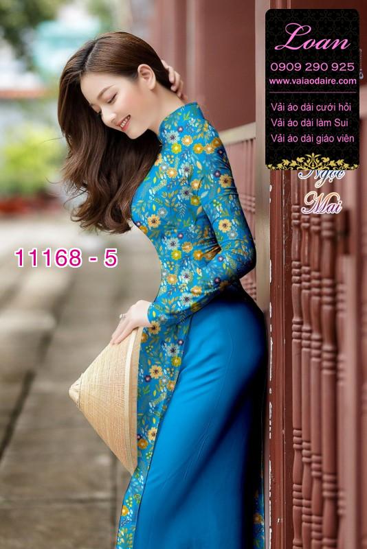 Vải áo dài hoa nhí