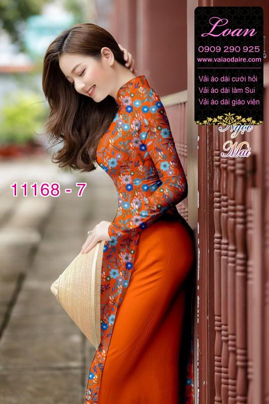 Vải áo dài hoa nhí