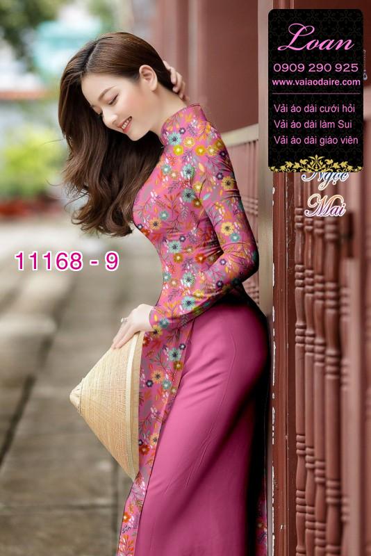 Vải áo dài hoa nhí