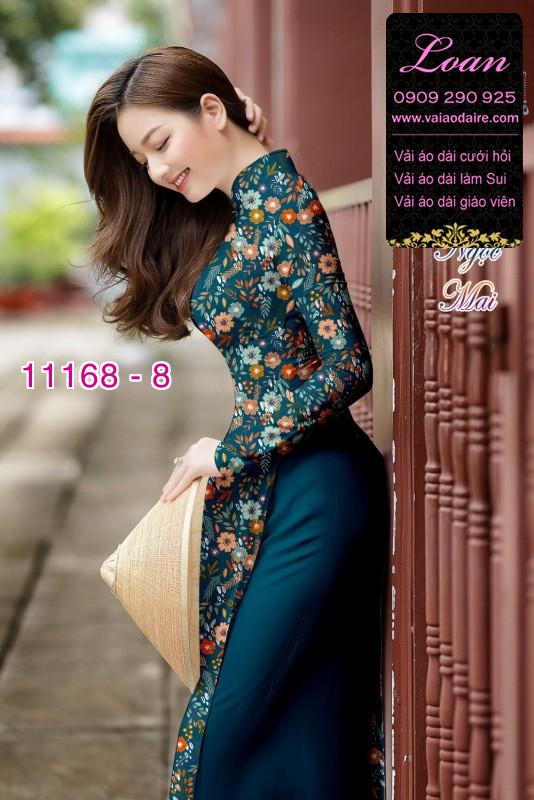 Vải áo dài hoa nhí