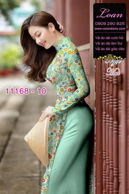 Vải áo dài hoa nhí