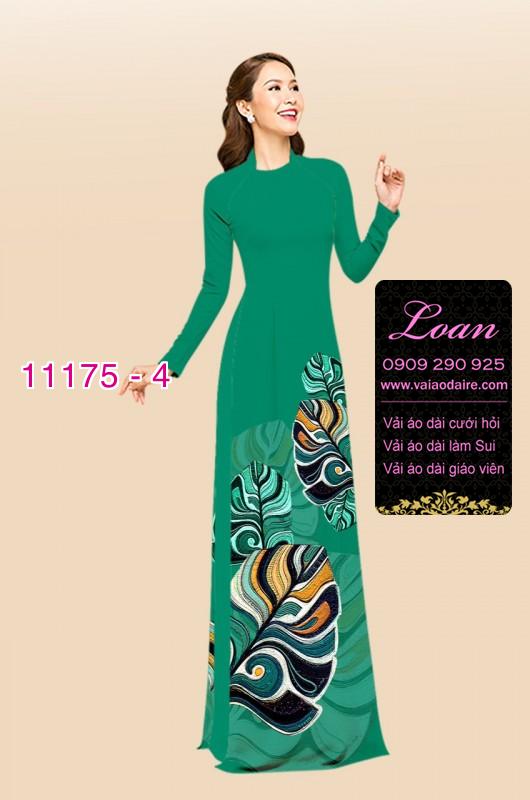 Vải áo dài hoa 3D