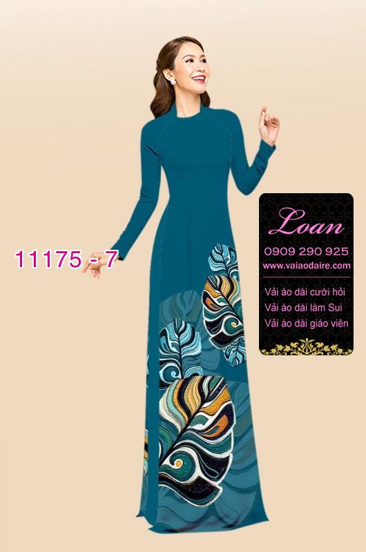 Vải áo dài hoa 3D