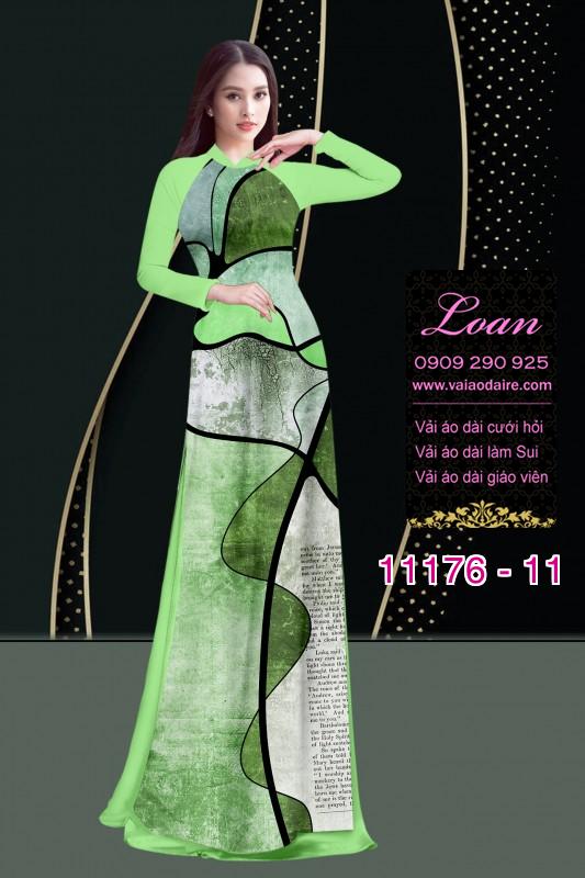 Vải áo dài hoa 3D