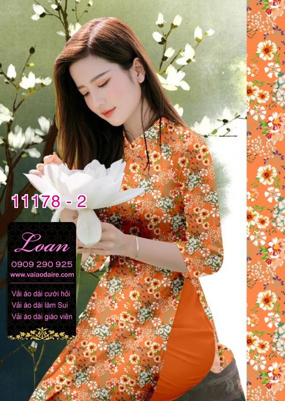 Vải áo dài hoa nhí
