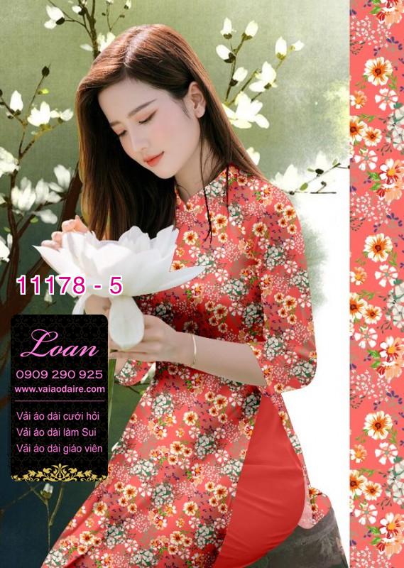 Vải áo dài hoa nhí