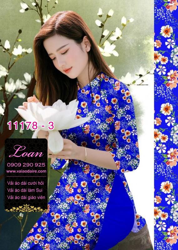 Vải áo dài hoa nhí