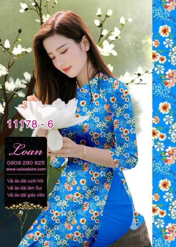 Vải áo dài hoa nhí