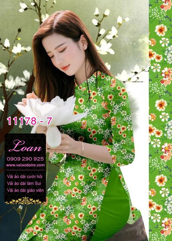 Vải áo dài hoa nhí