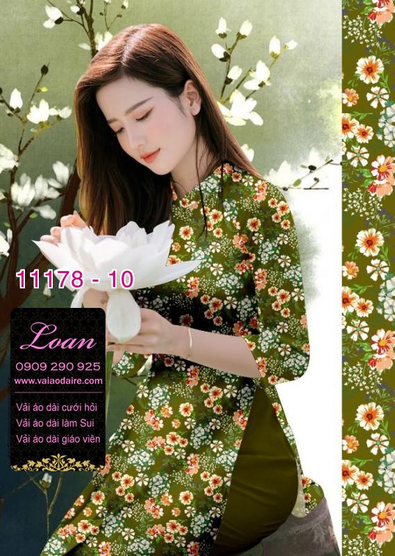 Vải áo dài hoa nhí