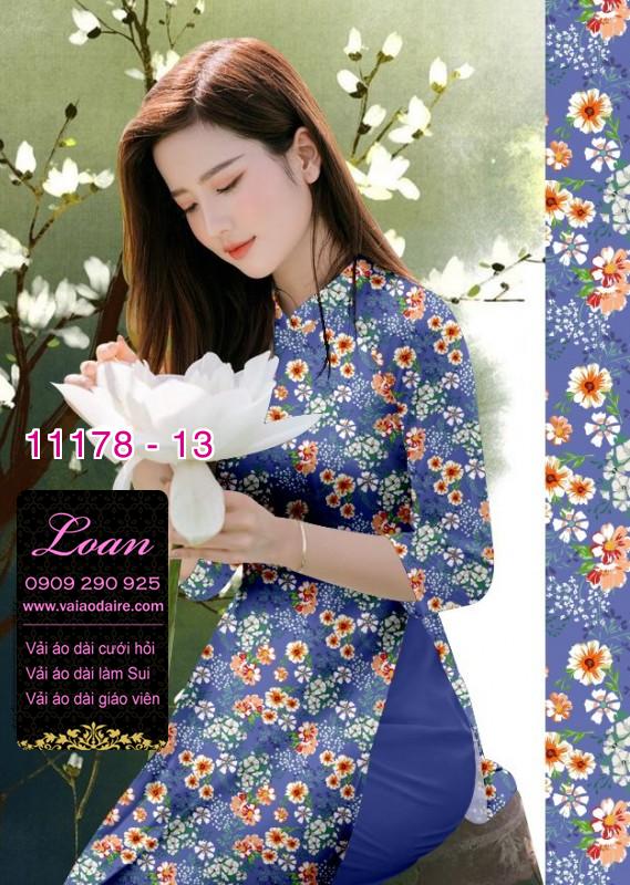Vải áo dài hoa nhí