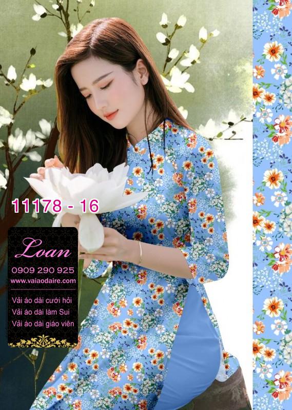 Vải áo dài hoa nhí