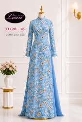 Vải áo dài hoa nhí