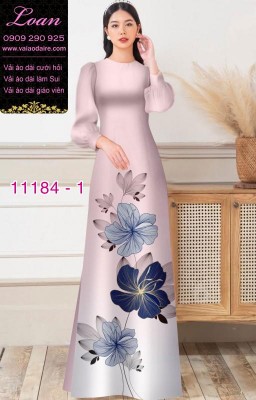 Vải áo dài hoa 3D-DT 11184