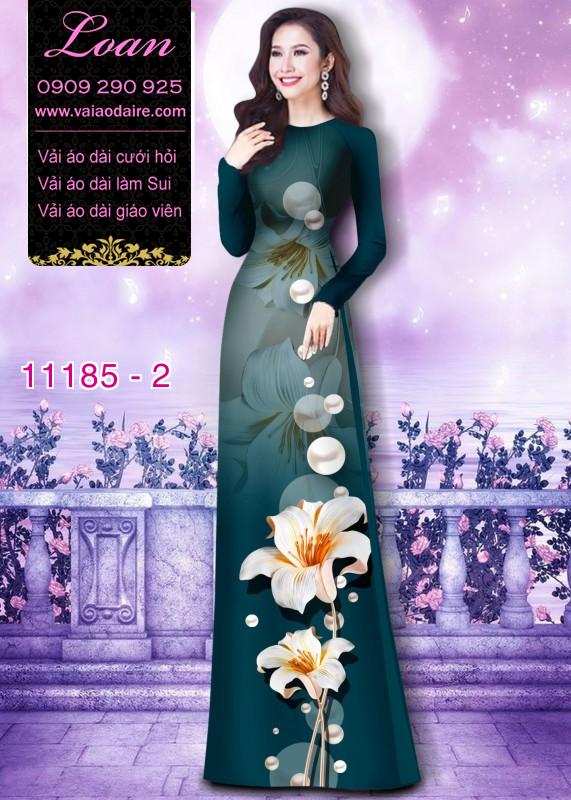 Vải áo dài hoa 3D