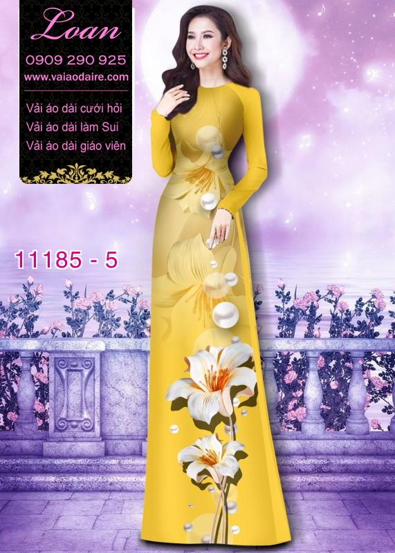 Vải áo dài hoa 3D