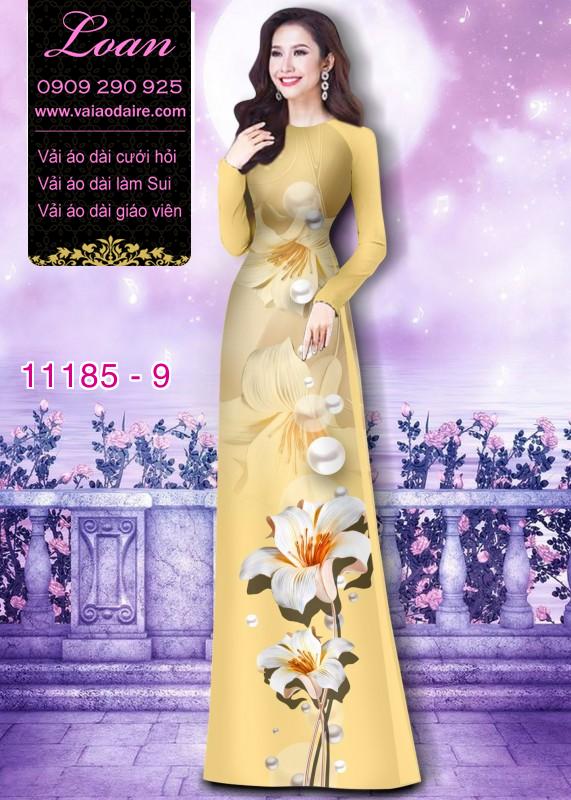 Vải áo dài hoa 3D