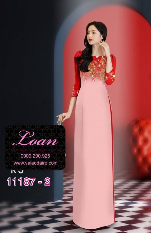 Vải áo dài hoa 3D