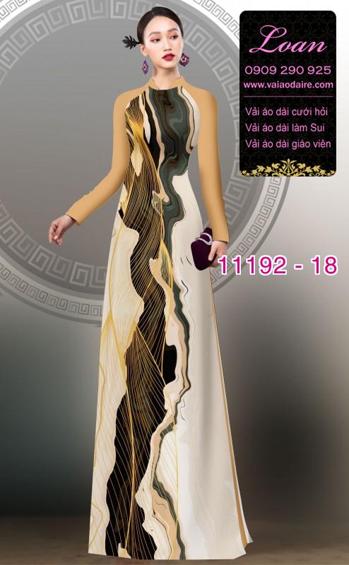 Vải áo dài hoa 3D Vải áo dài hoa 3D