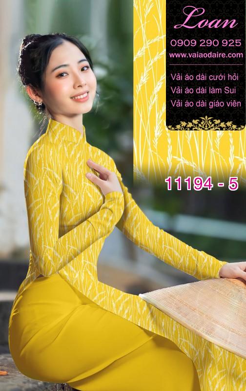 Vải áo dài hoa 3D