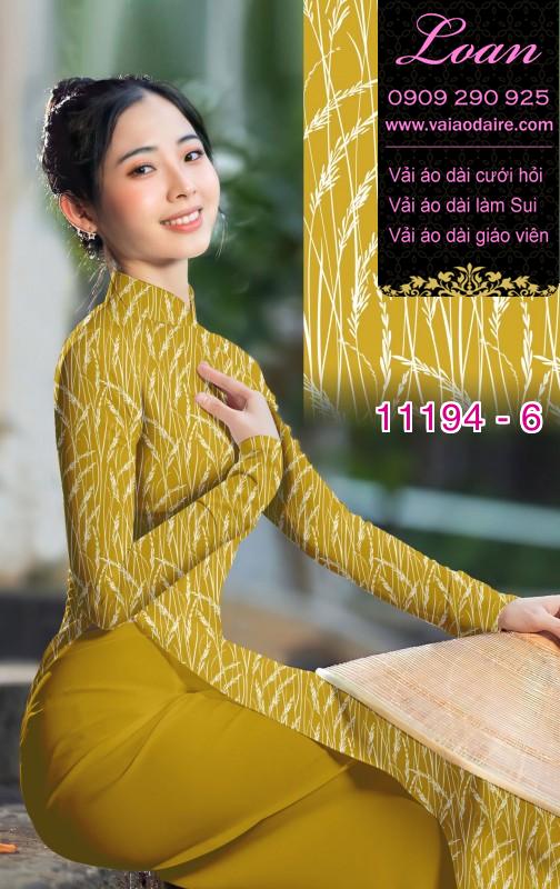 Vải áo dài hoa 3D