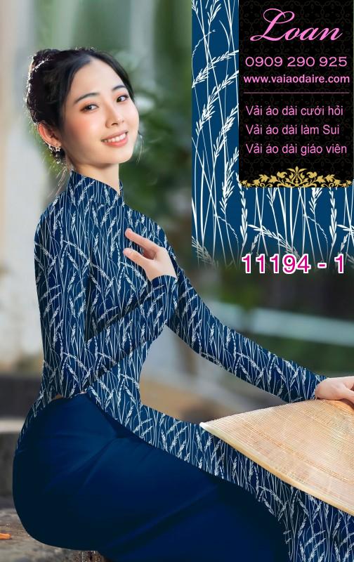 Vải áo dài hoa 3D