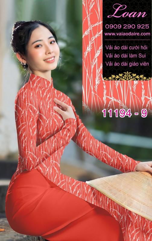Vải áo dài hoa 3D