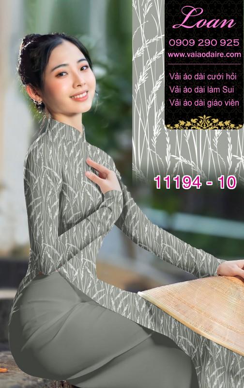 Vải áo dài hoa 3D