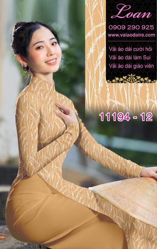 Vải áo dài hoa 3D