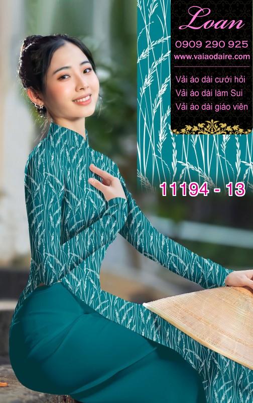 Vải áo dài hoa 3D