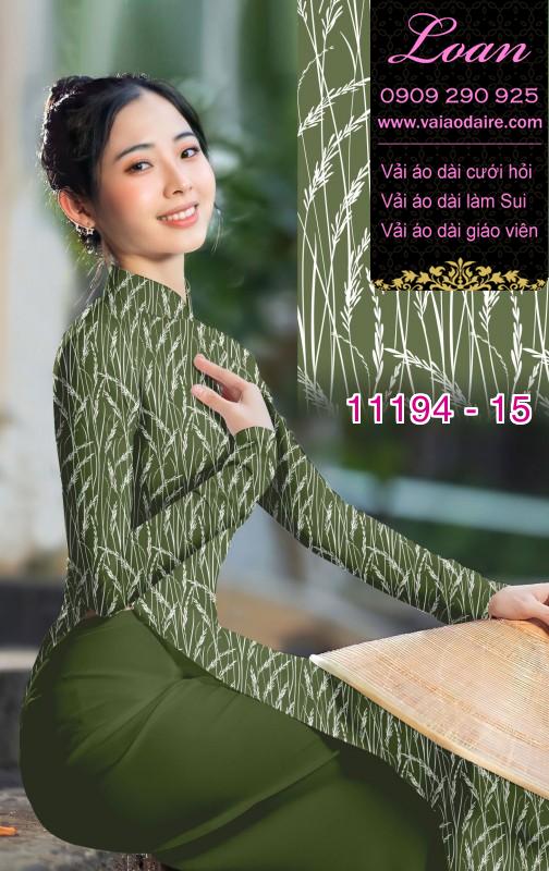 Vải áo dài hoa 3D
