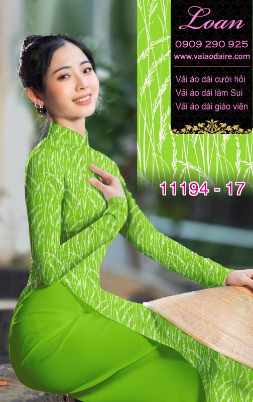 Vải áo dài hoa 3D
