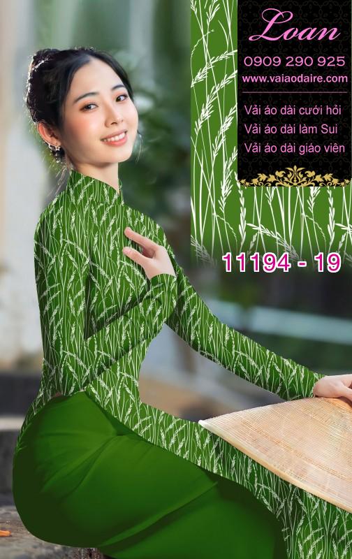 Vải áo dài hoa 3D