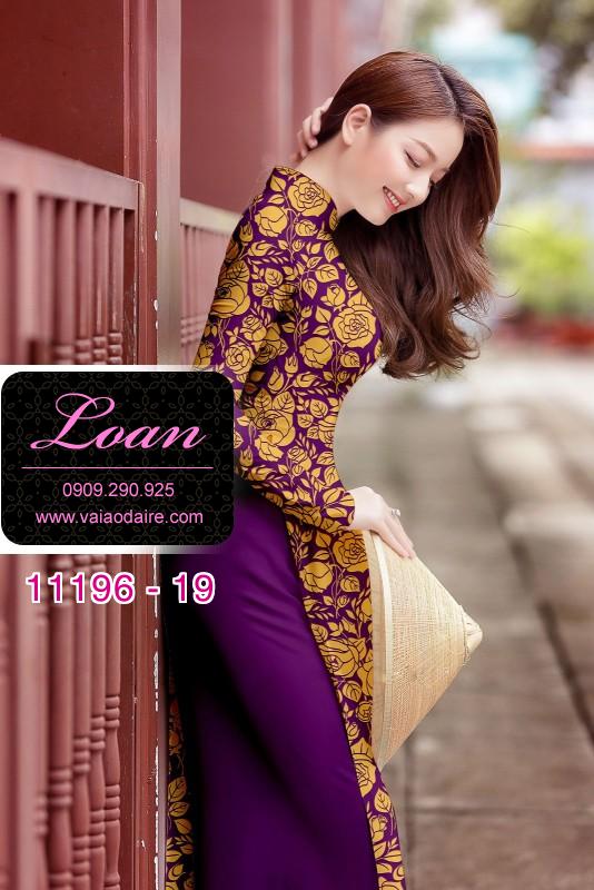 Vải áo dài hoa đều Vải áo dài hoa đều