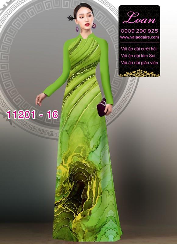 Vải áo dài hoa 3D
