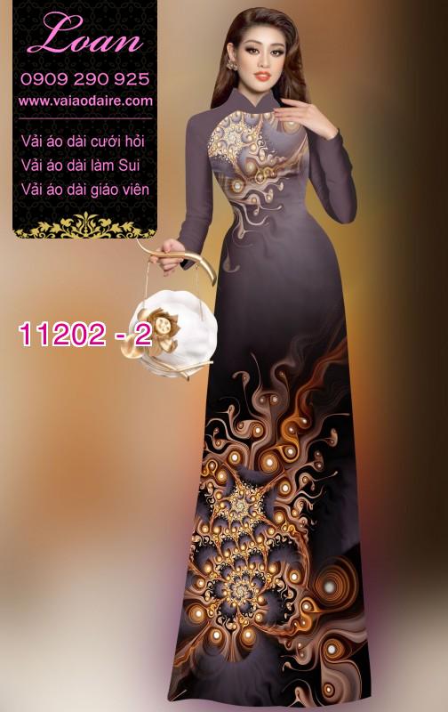 Vải áo dài hoa 3D