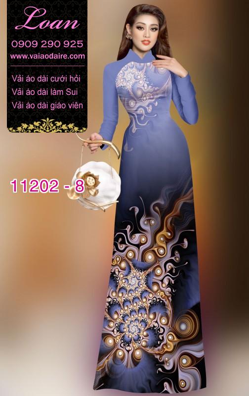 Vải áo dài hoa 3D