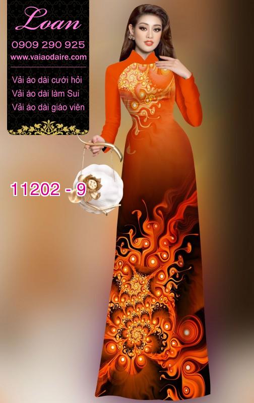 Vải áo dài hoa 3D