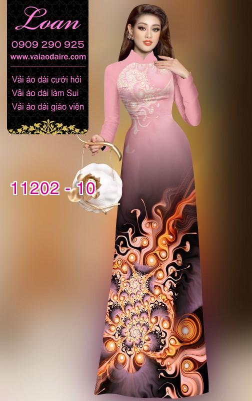 Vải áo dài hoa 3D
