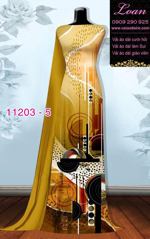 Vải áo dài hoa 3D