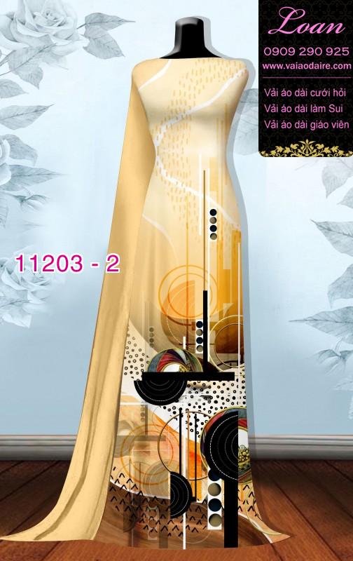 Vải áo dài hoa 3D