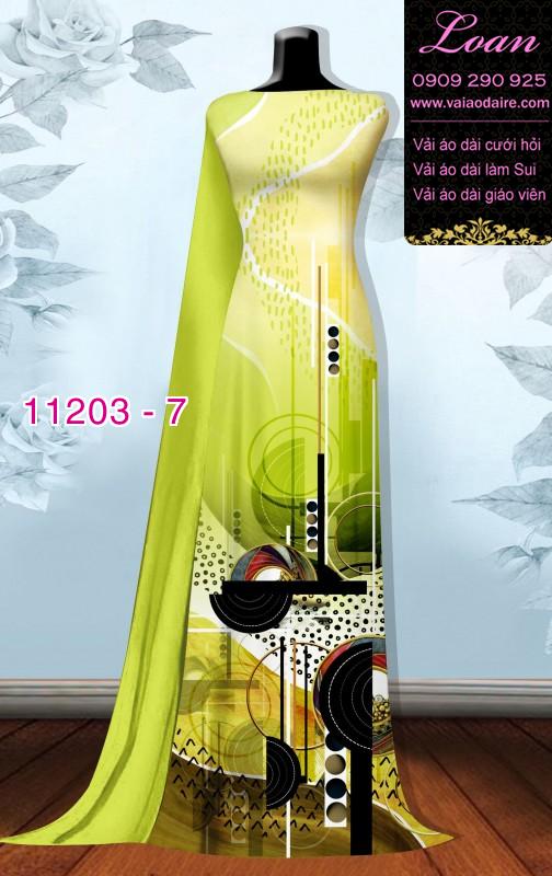 Vải áo dài hoa 3D