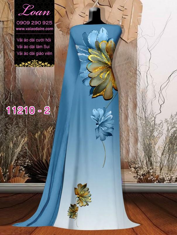 Vải áo dài hoa 3D Vải áo dài hoa 3D