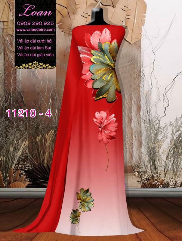 Vải áo dài hoa 3D Vải áo dài hoa 3D