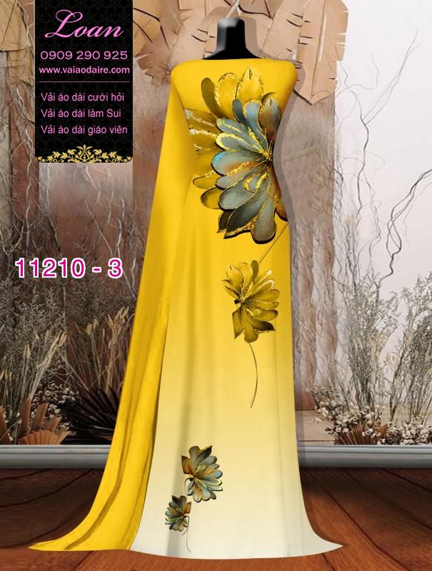 Vải áo dài hoa 3D Vải áo dài hoa 3D