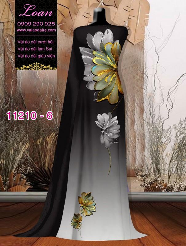 Vải áo dài hoa 3D Vải áo dài hoa 3D