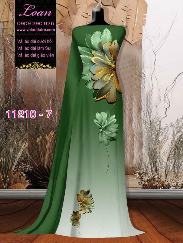 Vải áo dài hoa 3D Vải áo dài hoa 3D