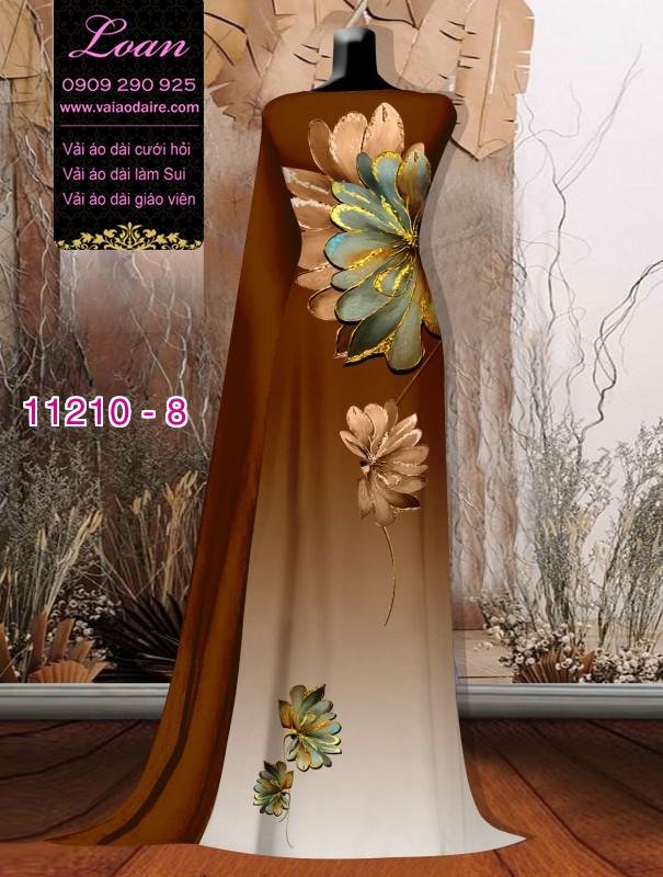 Vải áo dài hoa 3D Vải áo dài hoa 3D